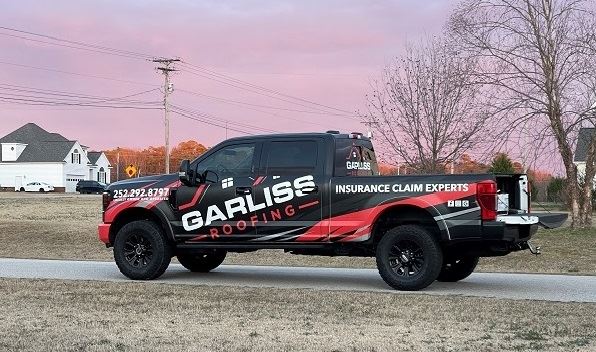 Garliss Roofing Wrapped Truck 