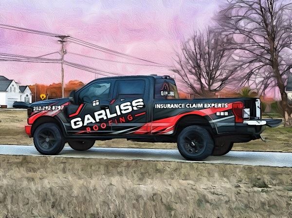 Garliss Roofing Wrapped Truck